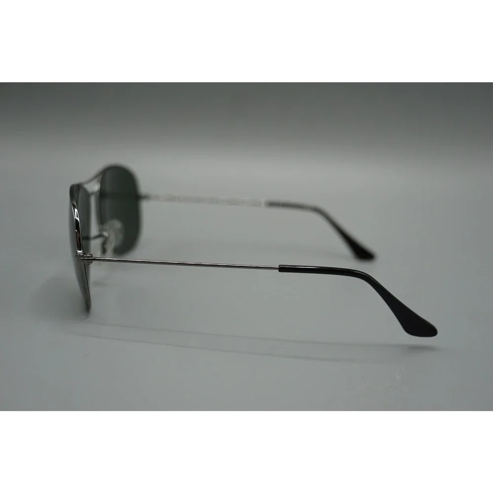 Ray-Ban Cockpit RB3362 Gunmetal Silver G-15 Green Lens Aviator Sunglasses‎ 59
